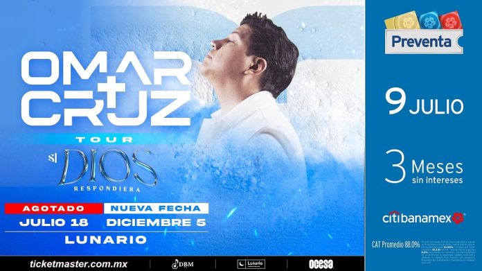 Omar Cruz Anuncia su Segunda Fecha en CDMX -AlternativaTlx