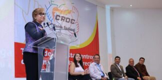 Atestigua Lorena Cuéllar Toma de Protesta de la Directiva de la CROC -AlternativaTlx