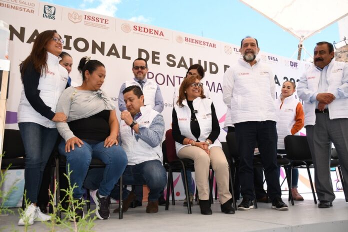 Encabeza Lorena Cuéllar Inicio de Jornada Nacional de Salud 2024 en Atltzayanca -AlternativaTlx