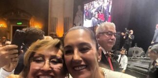 Lorena Cuéllar Celebra con Claudia Sheinbaum Entrega de su Constancia Como Presidenta Electa -AlternativaTlx