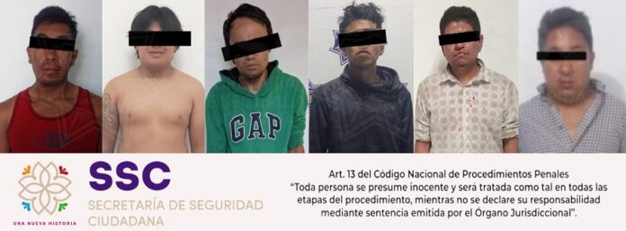 Realizan Elementos de la SSC Detención de Seis Personas por Infracciones a la Ley -AlternativaTlx