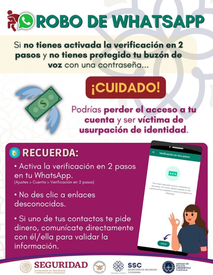 Alerta SSC por Aumento de Robo en Cuentas de Whatsapp -AlternativaTlx