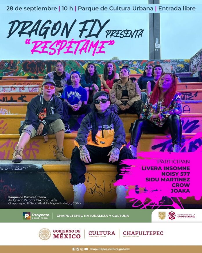 Dragon Fly y el Colectivo de Mujeres Raperas Presentan el Video Respétame, en el Parcur de Chapultepec -AlternativaTlx