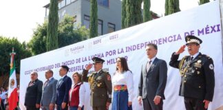 Encabeza Gobernadora Desfile Cívico Militar de la Independencia de México -AlternativaTlx