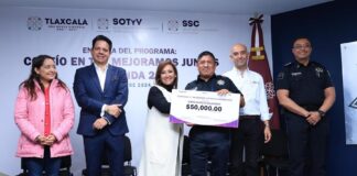 Entrega Gobernadora Apoyos para Vivienda a Policías -AlternativaTlx