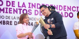 Entrega Gobernadora Fuego Simbólico de la Independencia Nacional a 60 Municipios -AlternativaTlx