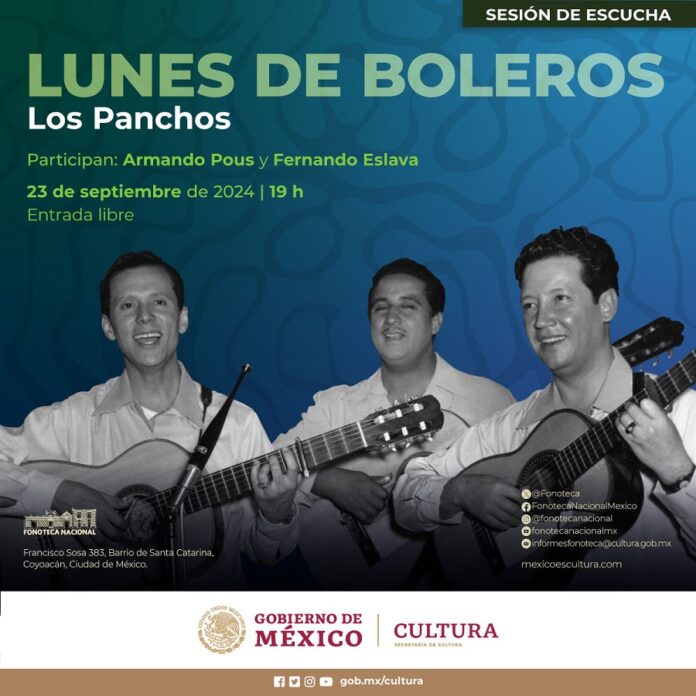 La Fonoteca Nacional Celebra 80 Años de la Fundación del Trío Los Panchos con una Sesión de Escucha -AlternativaTlx
