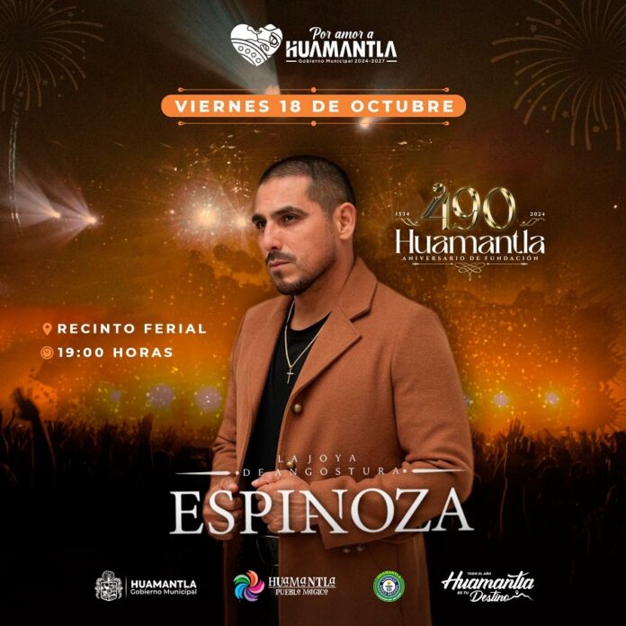 Concierto Gratuito de Espinoza Paz en Huamantla se Realizará en el Recinto Ferial -AlternativaTlx