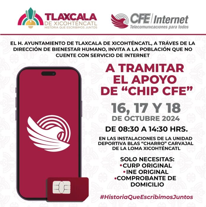 El Internet CFE Bienestar Llega a Tlaxcala de Xicohténcatl -AlternativaTlx