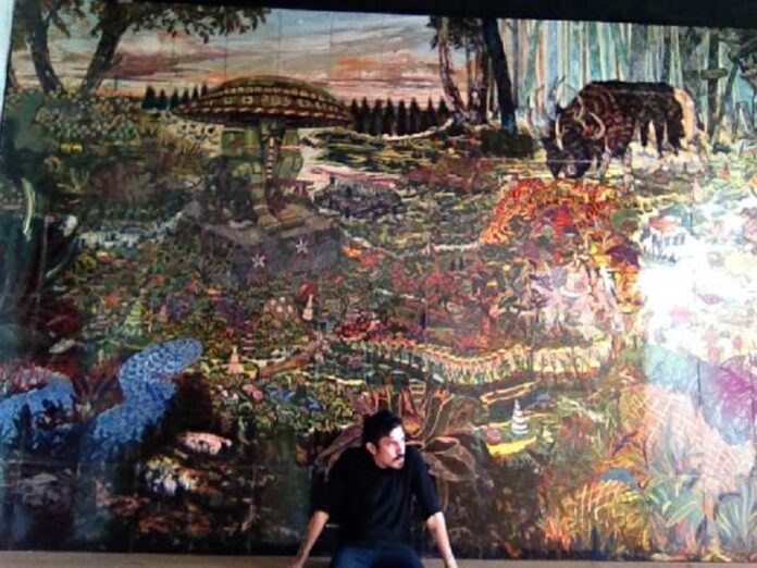 Emerson Balderas se Inspira en el Municipio de Atlzayanca para Crear su Mural Levanté una Piedra y Descubrí un Mundo -AlternativaTlx