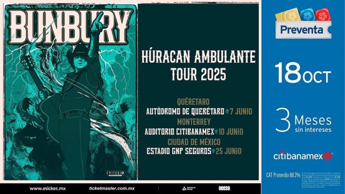 Enrique Bunbury Traerá su Nueva Gira a México -AlternativaTlx