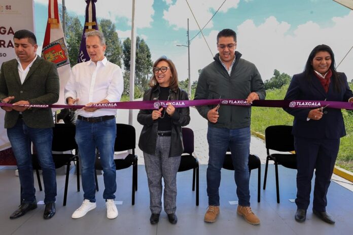 Entrega Gobernadora Obra Pública en Tetla -AlternativaTlx