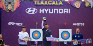 Ganan Corea del Sur Oro y Plata en Arco Recurvo Varonil -AlternativaTlx