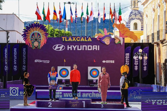 Podio de Arco Recurvo Femenino para China, India y México -AlternativaTlx