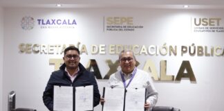 Miguel Acatzi Firma un Comodato con la SEPE – USET en Beneficio de la Educación de Zacatelco -AlternativaTlx