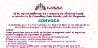 Convoca Ayuntamiento de Tlaxcala de Xicohténcatl a Participar en el Premio Municipal del Deporte 2024 -AlternativaTlx