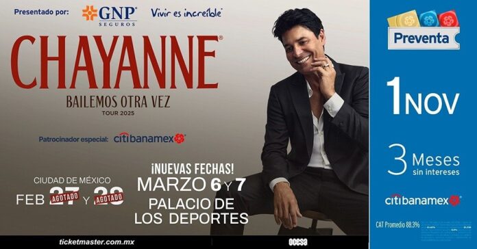 Debido al Gran Exito, Chayanne Suma más Fechas a su Gira en México -AlternativaTlx