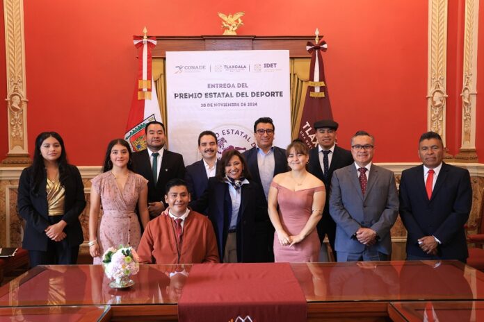 Entrega Gobernadora Lorena Cuéllar Premio Estatal del Deporte 2024 -AlternativaTlx