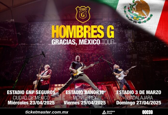 Gracias, México Tour, de Hombres G, Celebra más de Cuatro Décadas de Éxitos y Complicidad con el Público Mexicano -AlternativaTlx