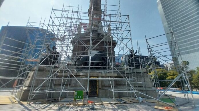Inician Trabajos de Restauración en la Columna de la Independencia -AlternativaTlx