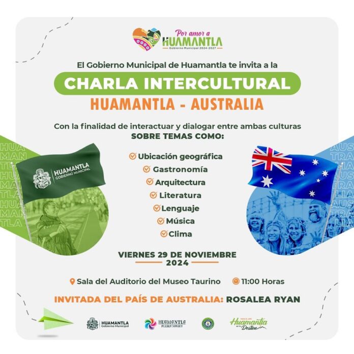 Invita el Ayuntamiento de Huamantla a Charla Intercultural con Australia -AlternativaTlx