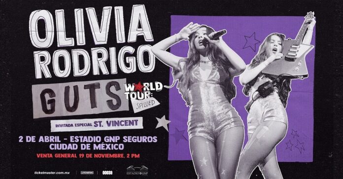 Olivia Rodrigo Anuncia su Esperado Concierto en Estadio GNP Seguros -AlternativaTlx