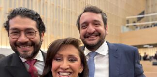Acude Lorena Cuéllar a Toma de Protesta de Alejandro Armenta como Gobernador de Puebla -AlternativaTlx
