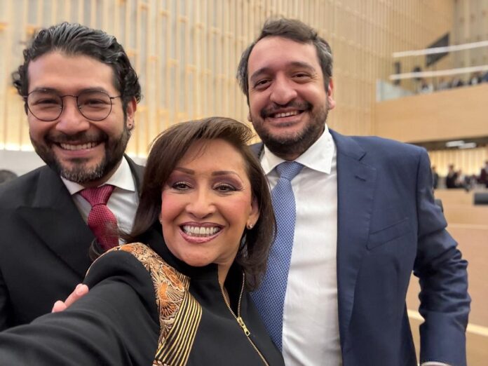 Acude Lorena Cuéllar a Toma de Protesta de Alejandro Armenta como Gobernador de Puebla -AlternativaTlx