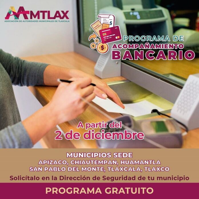 El Ayuntamiento de Tlaxcala Participa en el Programa de Acompañamiento Bancario Intermunicipal para Reforzar la Seguridad -AlternativaTlx