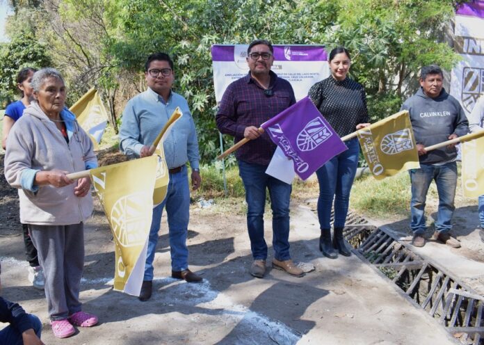 Inicia la Ampliación de la Red de Agua Potable en la Calle Del Lago Norte, Zacatelco -AlternativaTlx