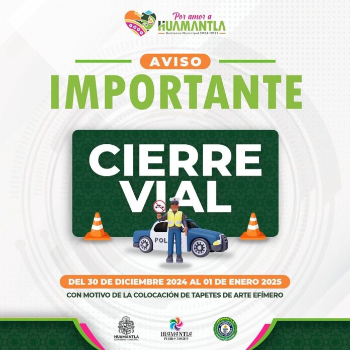 Invita el Ayuntamiento de Huamantla a Tomar Vías Alternas Ante Cierre de Calles por Elaboración de Tapetes y Alfombras -AlternativaTlx