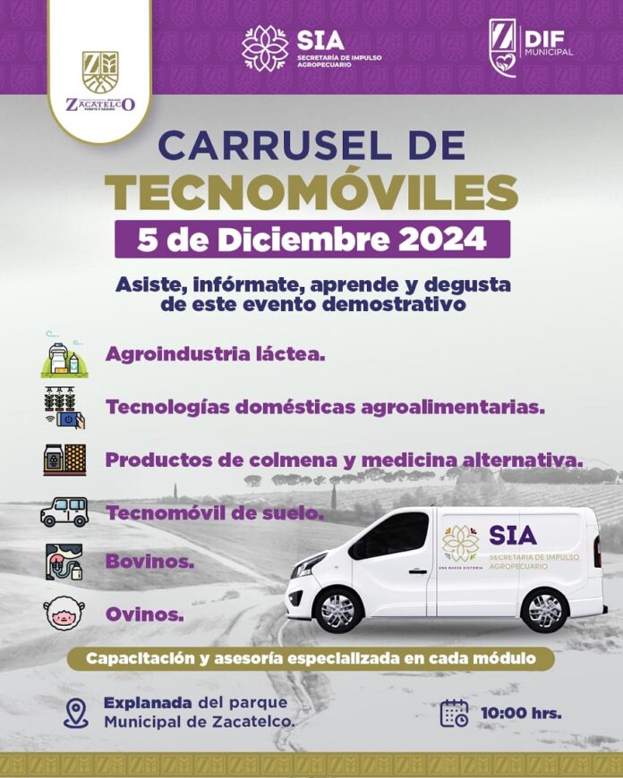Zacatelco Recibe el Carrusel de Tecnomóviles, Impulsado por la SIA Tlaxcala -AlternativaTlx