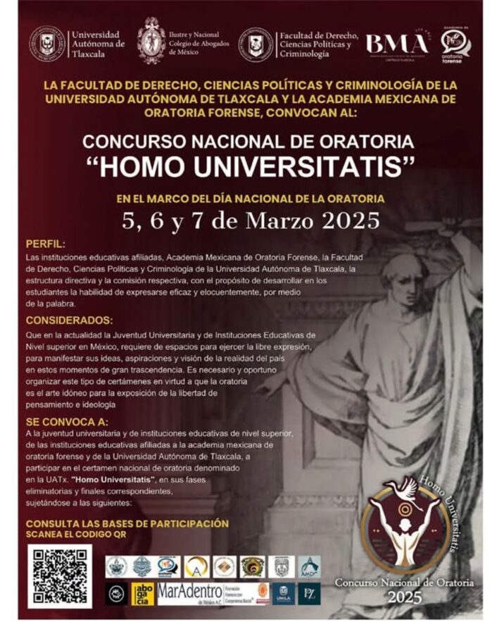 Convoca la UATx al Concurso Nacional de Oratoria “Homo Universitatis” - AlternativaTlx