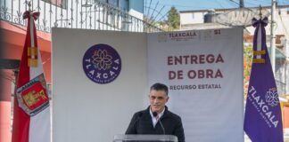 Inauguran Presidente Alfonso Sánchez y Gobernadora Lorena Cuéllar la Repavimentación de la Calle Adolfo López Mateos -AlternativaTlx