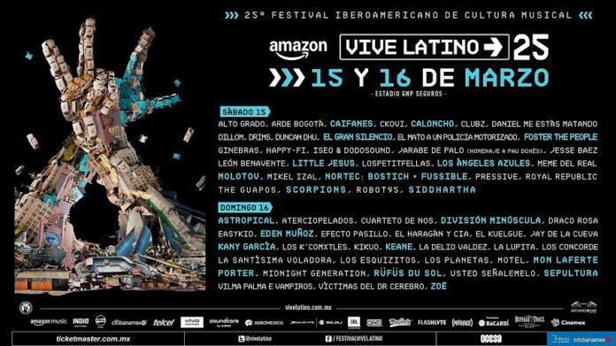 Vive Latino Presentado por Amazon, 25 años Encendiendo la Chispa de la Música en México -AlternativaTlx