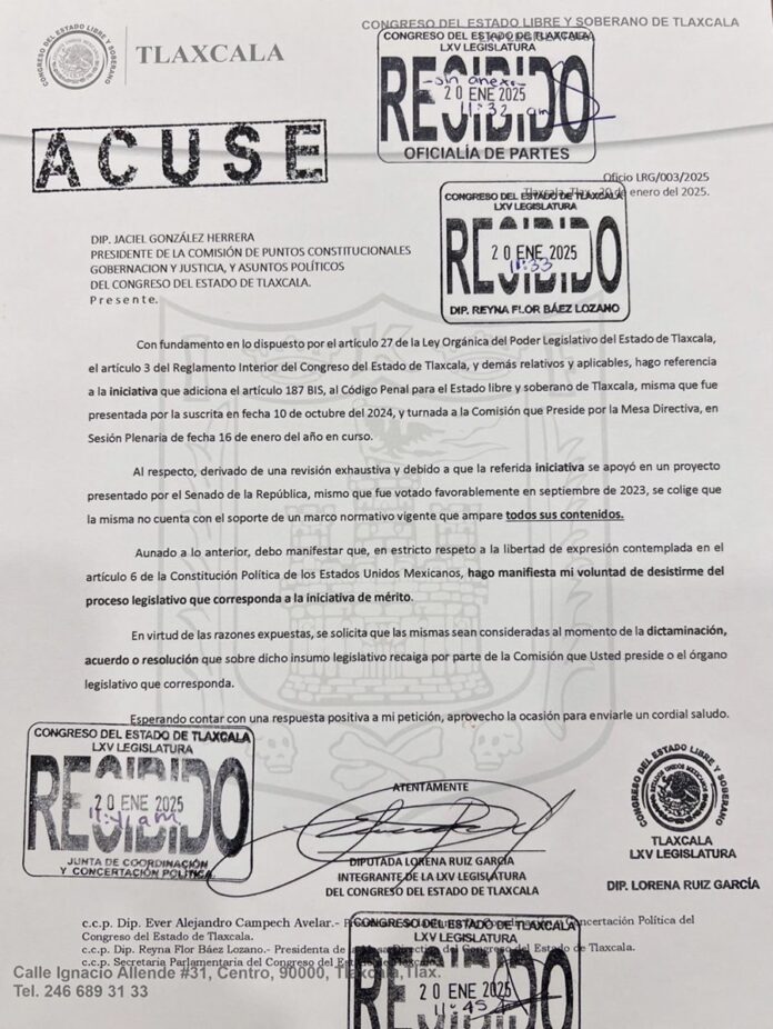 Desesetima Diputada Lorena Ruíz García su 
