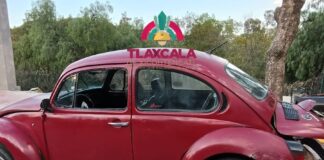 Aseguran Policías Municipales de Tlaxcala Vehículo con Reporte de Robo