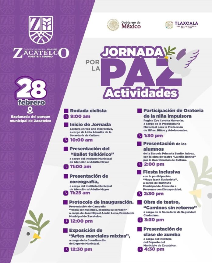 Celebración de la Jornada por la Paz en Zacatelco- AlternativaTlx Celebración de la Jornada por la Paz en Zacatelco- AlternativaTlx