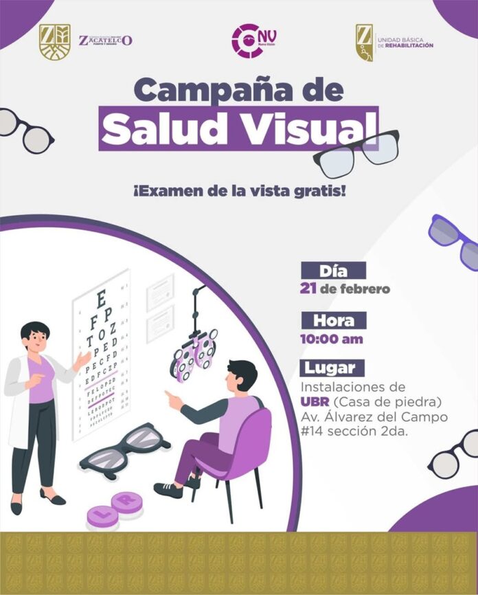Convocatoria a la Campaña de Salud Visual en la UBR Zacatelco- AlternativaTlx