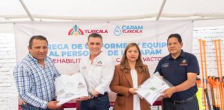 Entrega Alfonso Sánchez Uniformes y Herramientas a la Base Trabajadora de CAPAM- AlternativaTlx