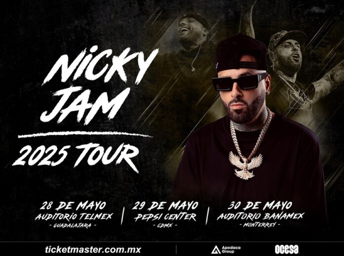 Nicky Jam detonará Tierras Aztecas con su Tour 2025