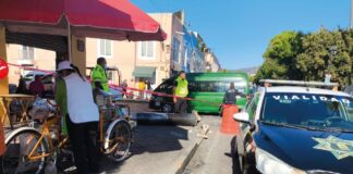 Policía Municipal de Tlaxcala de Xicohténcatl Atiende Incidente Vial en la Colonia Centro- AlternativaTlx