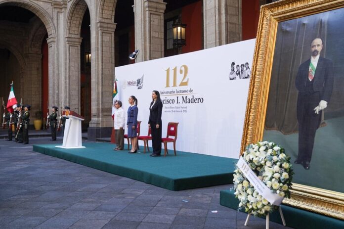 Presidenta Claudia Sheinbaum encabeza Conmemoración del 112 Aniversario Luctuoso de Francisco I. Madero - AlternativaTlx