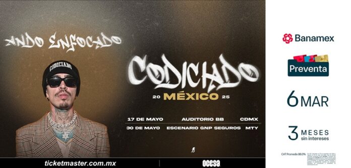 Codiciado confirma dos fechas pa’ bailar y cantar bien enfocados - AlternativaTlx