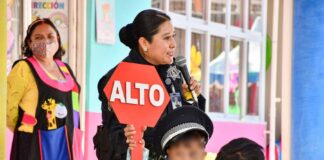 Con Actividades Didácticas, Seguridad de Huamantla Enseña a Menores las Señales de Tránsito- AlternativaTlx 