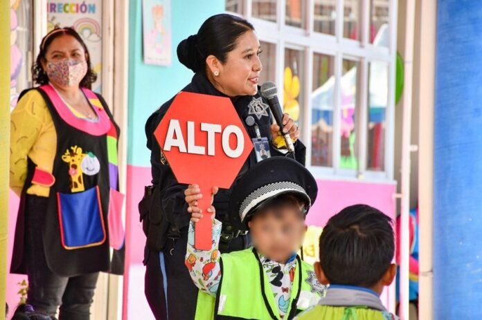 Con Actividades Didácticas, Seguridad de Huamantla Enseña a Menores las Señales de Tránsito Con Actividades Didácticas, Seguridad de Huamantla Enseña a Menores las Señales de Tránsito- AlternativaTlx