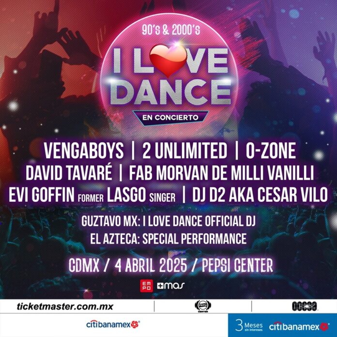 Evi Goffin, la voz original de Lasgo, se une al cartel de I Love Dance 2025 - AlternativaTlx