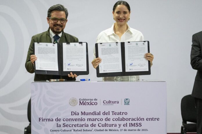 Firman Claudia Curiel y Zoé Robledo convenio para la Convocatoria Nacional - AlternativaTlx