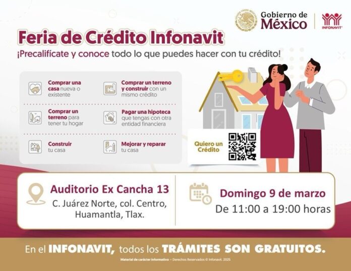 Invita Gobierno de Huamantla a la Feria de Crédito del INFONAVIT el Próximo Domingo- AlternativaTlx 