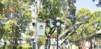 Trabaja Personal del Ayuntamiento de Tlaxcala en la Rehabilitación del Centro Histórico de Tlaxcala- AlternativaTlx 